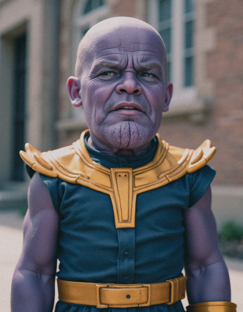 Marvel’s Thanos as a 5th grader